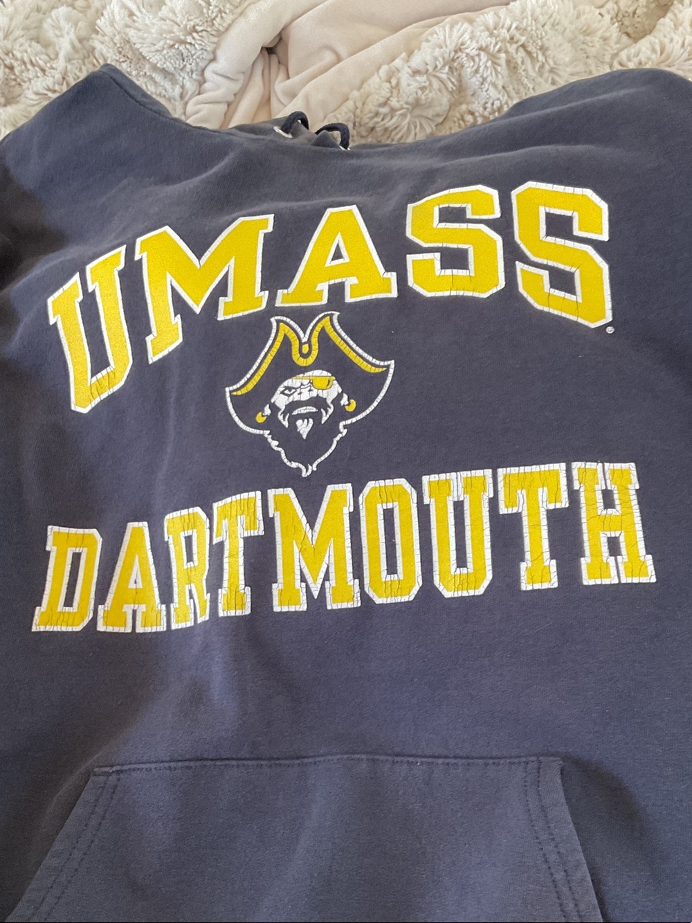 UMass Dartmouth Navy Blue Pullover Hoodie
